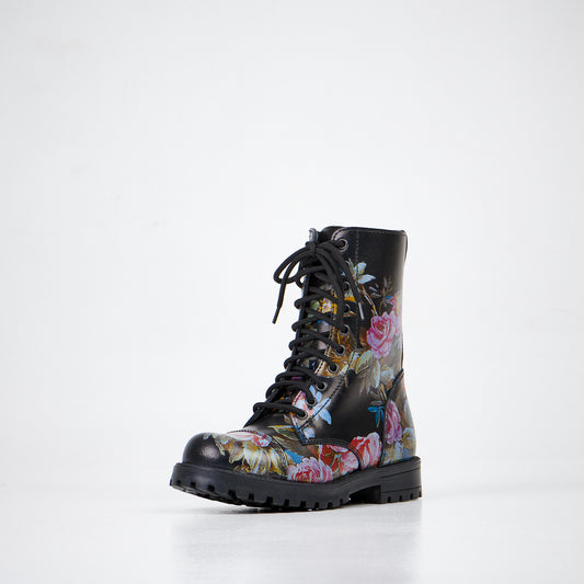 Ghete unisex din piele, stil punk – roz, pentru toate anotimpurile